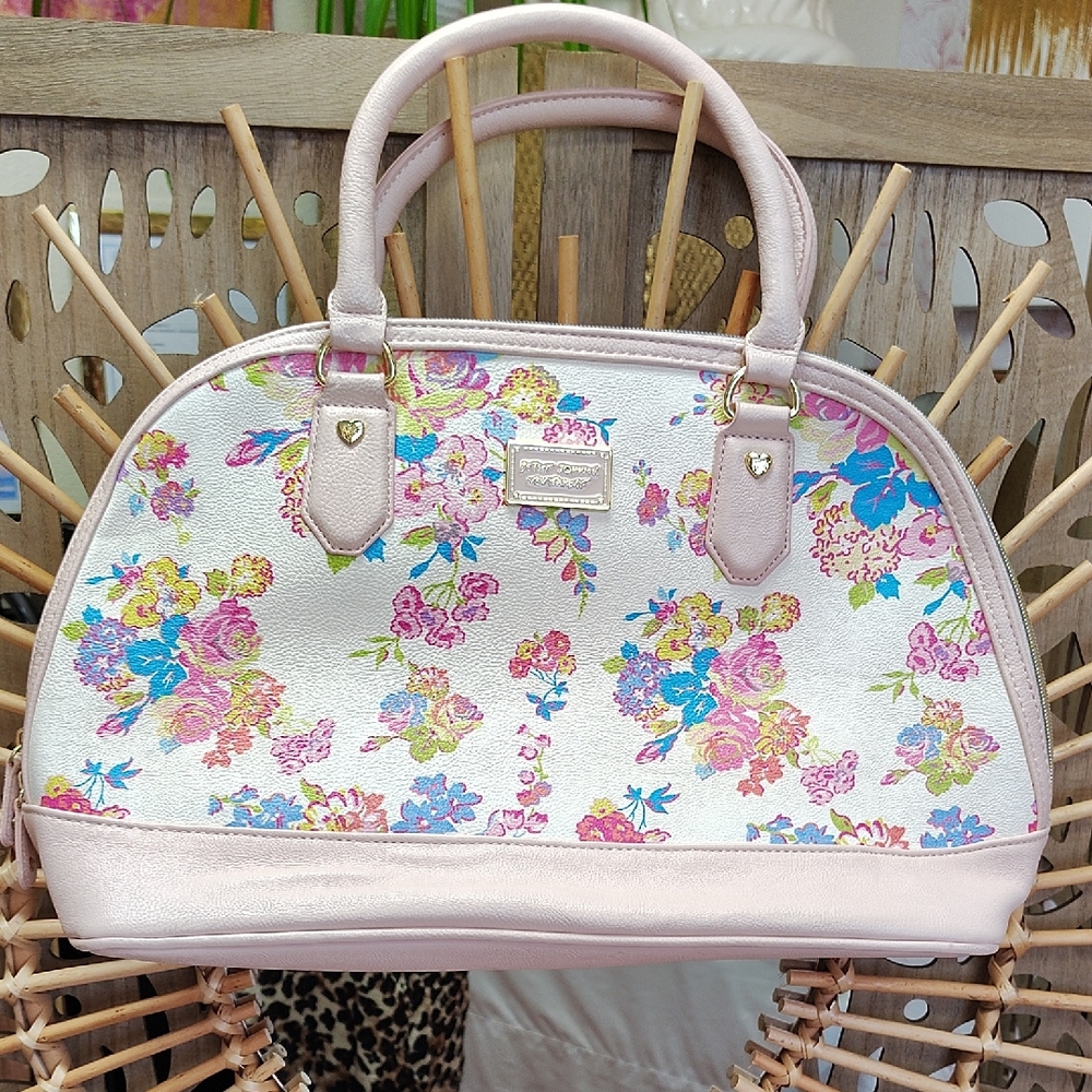 Floral Pink Betsy Johnson Purse Handbag